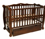 Ліжечко для малюків Natali (Наталі) Колір Горіх