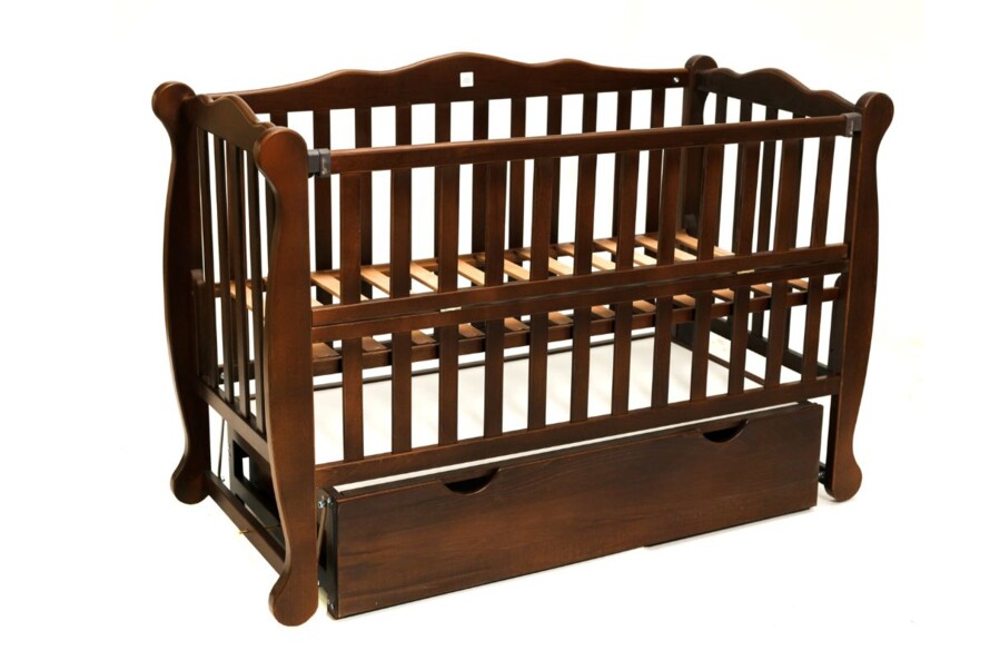 Ліжечко для малюків Natali (Наталі) Колір Горіх