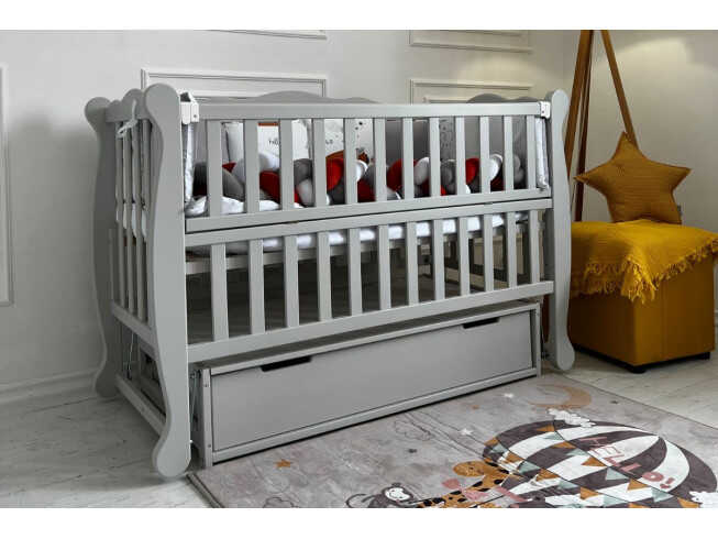 Ліжечко для малюків Natali (Наталі) Колір Сірий
