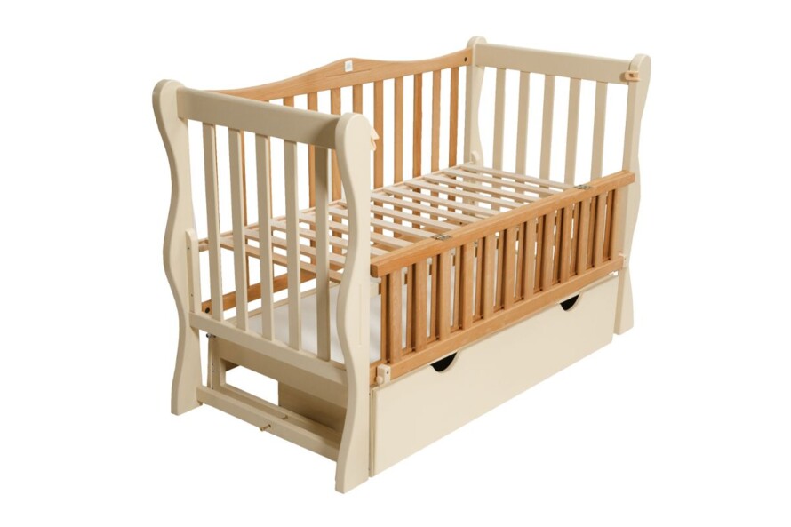 Кроватка для малышей Sofi (Софи) Цвет Слоновая Кость и Натуральный