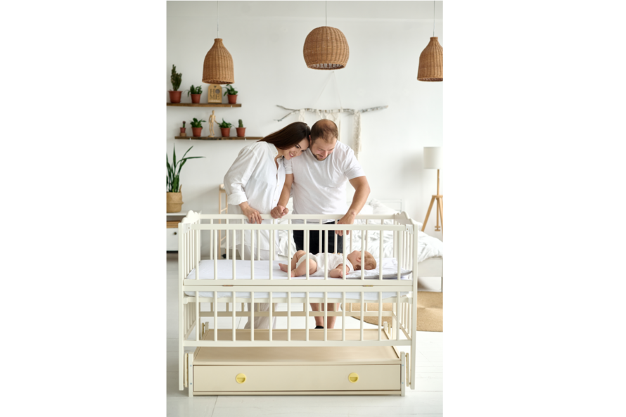 Дитяче ліжечко Ангеліна Колір Слонова Кістка