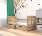 Дитяче ліжко Оскар (бук) Тонований