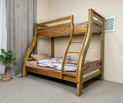 Кровать двухъярусная трехместная Аляска (Тонированная)