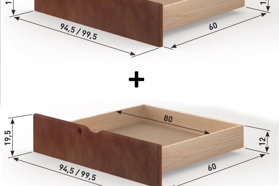 Ліжко Скандинавія Літл Колір Тонований