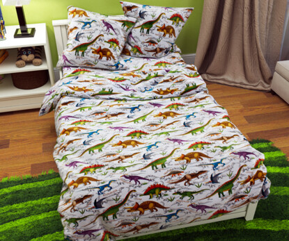 Полуторний набір постільної білизни 150x220 із Бязі Gold