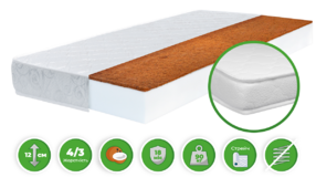 Матрас Емма Кокос Стрейч / Emma Kokos Stretch Беспружинный