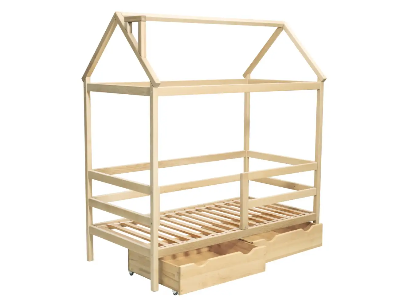 Кровать Домик с бортиком Терри (бук) Цвет RAL