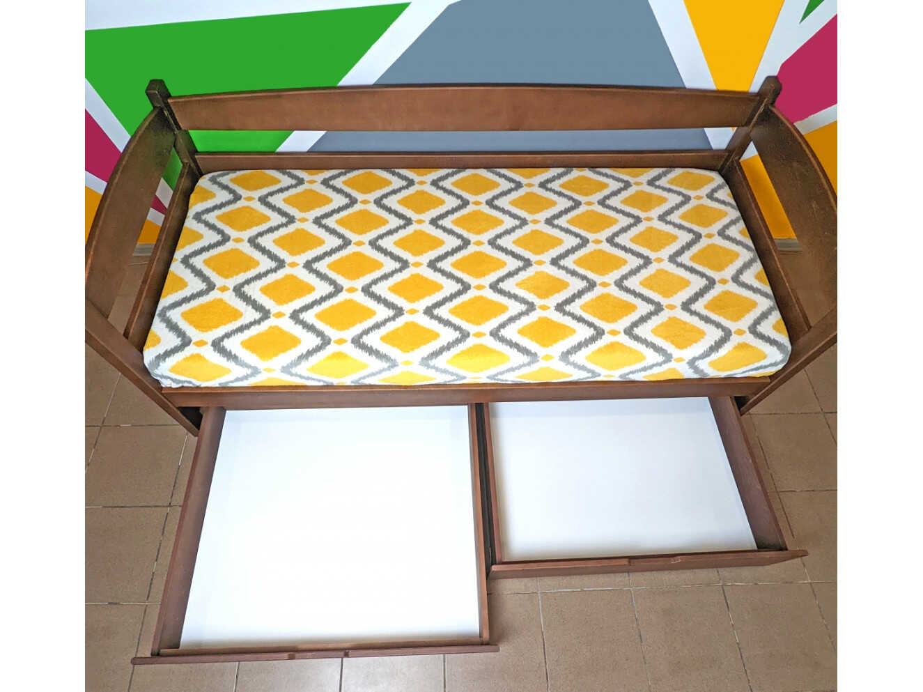 Ліжко Фіона (масив бука) з матрацем 80х190 Колір Натуральний