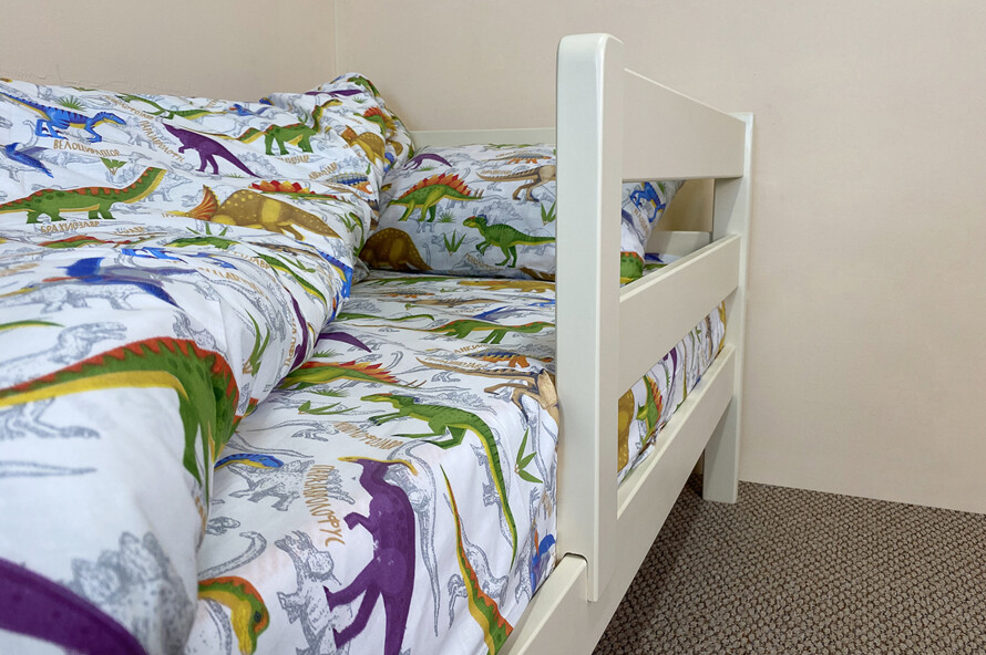 Дитяче ліжко з бортиком Монтана (бук) Колір RAL