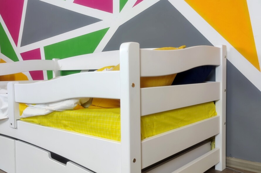 Дитяче ліжко з дерева Афіна (бук) Натуральний