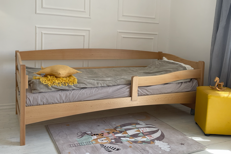 Дитяче ліжко з дерева Афіна (бук) Натуральний
