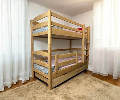 Кровать двухъярусная Виктория (бук) Цвет Натуральный