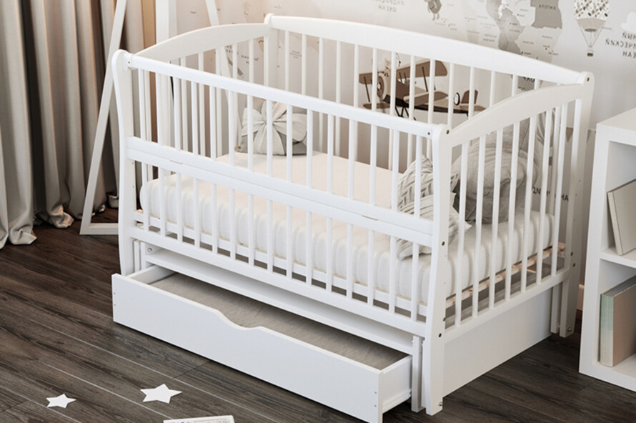 Кроватка детская Элит Цвет Белый