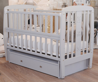 Ліжечко дитяче Друзі Колір Сірий