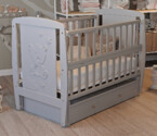 Кроватка детская Умка Цвет Серый