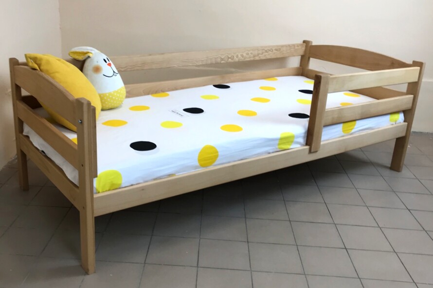 Ліжко Лілу (масив бука) колір натуральний