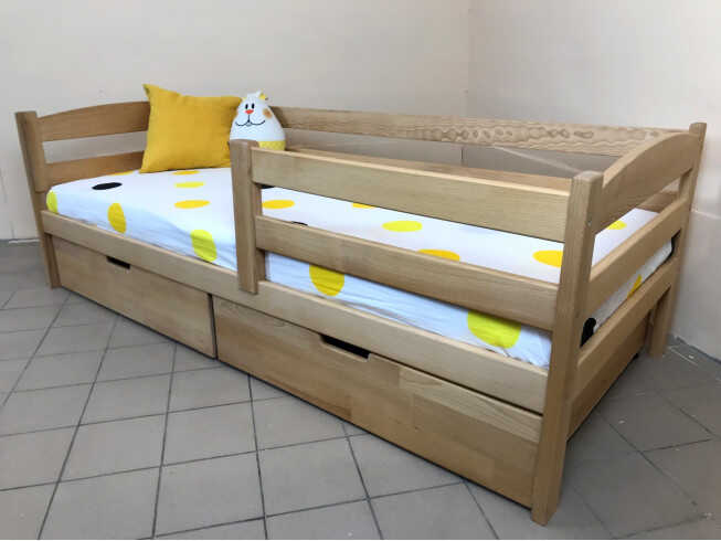 Ліжко Лілу (масив бука) колір тонований