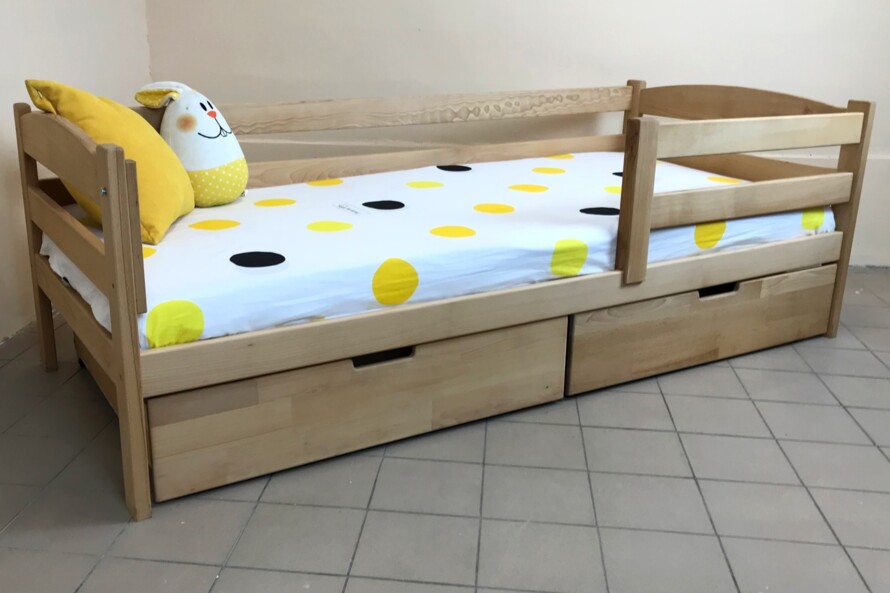 Ліжко Лілу (масив бука) колір натуральний