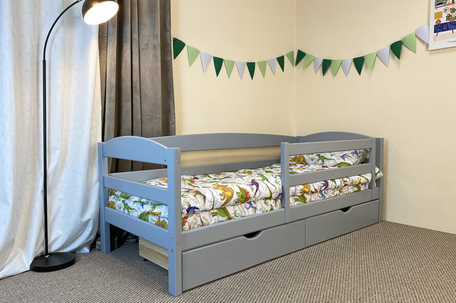 Детская кровать с дерева Солнышко Цвет RAL