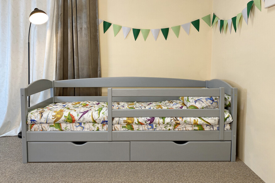 Детская кровать с дерева Солнышко Цвет RAL