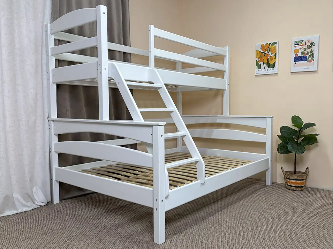 Ліжко двоярусне тримісне Чикаго Колір RAL