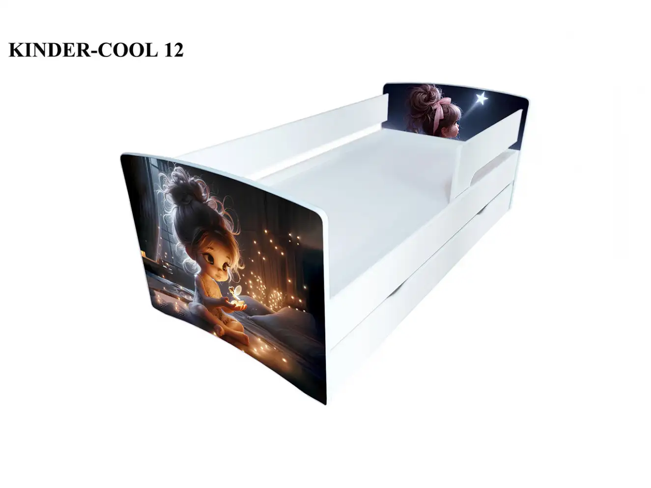 Ліжко Кіндер Кул - малюнки для дівчинки / KINDER-COOL