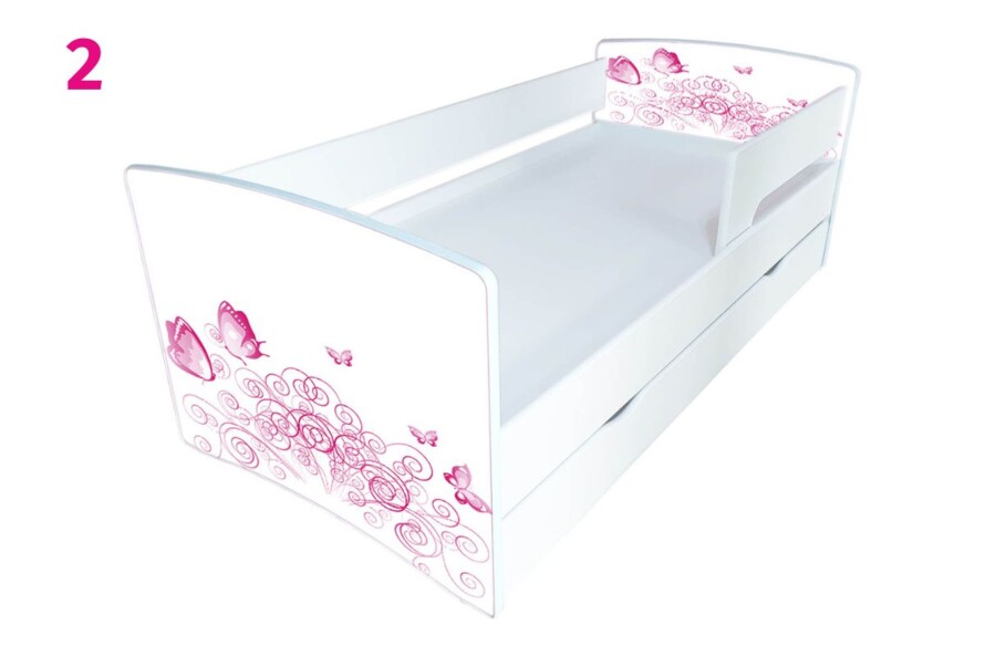 Дитяче ліжко з бортиком Кіндер Кул + Матрац Розет