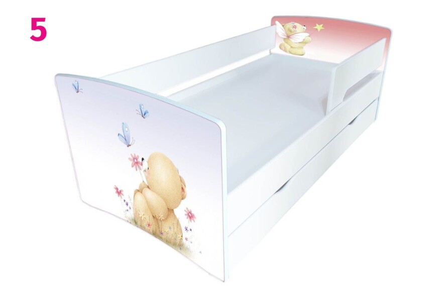 Дитяче ліжко з бортиком Кіндер Кул + Матрац Розет