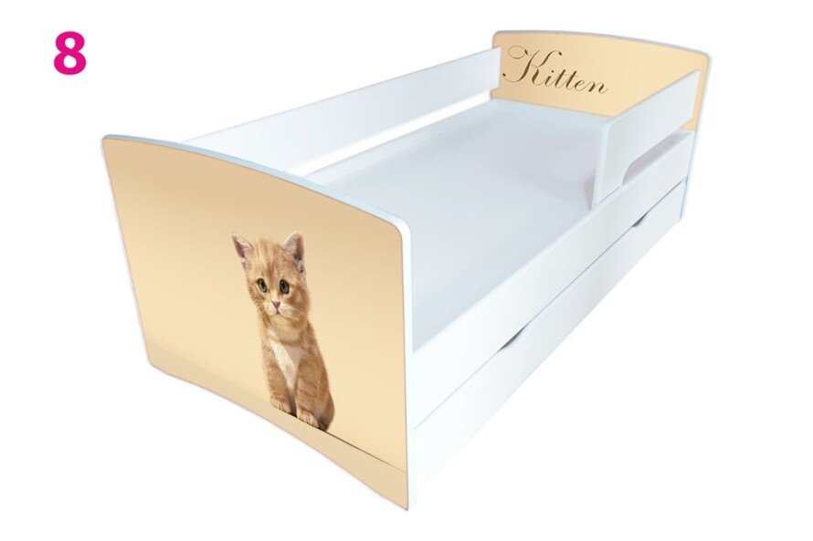 Дитяче ліжко з бортиком Кіндер Кул + Матрац Розет