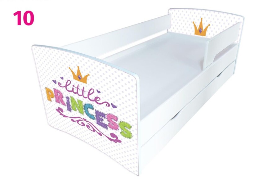 Дитяче ліжко з бортиком Кіндер Кул + Матрац Розет