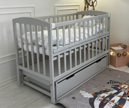 Ліжечко для малюків Valeri (Валері) Колір Cірий