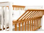 Ліжечко для малюків Alex (Алекс) Колір Білий та Натуральний