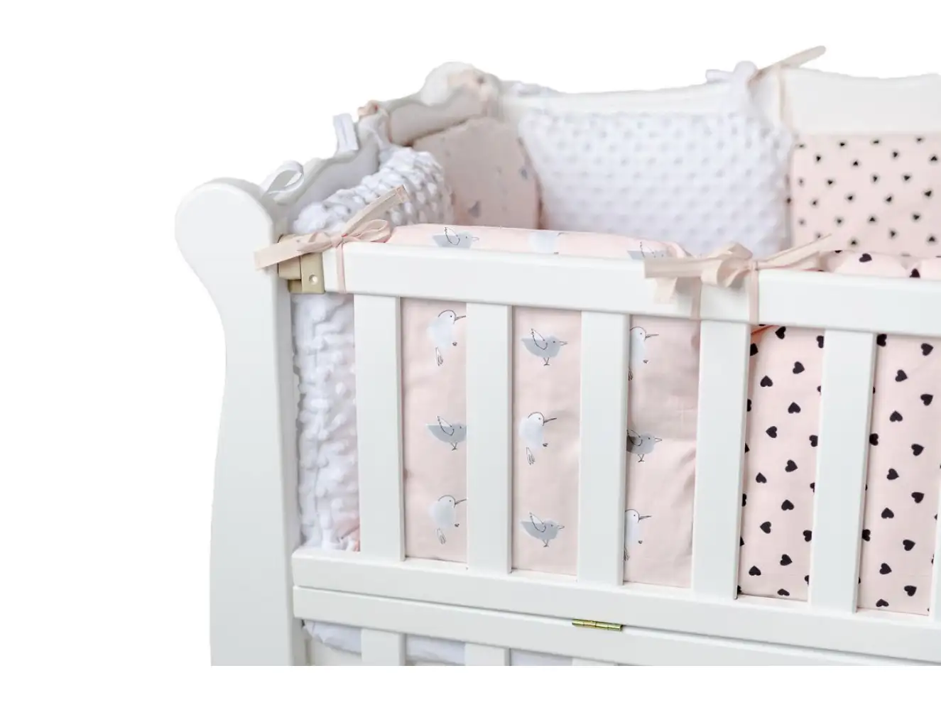Кроватка для малышей Natali (Натали) Цвет Белый