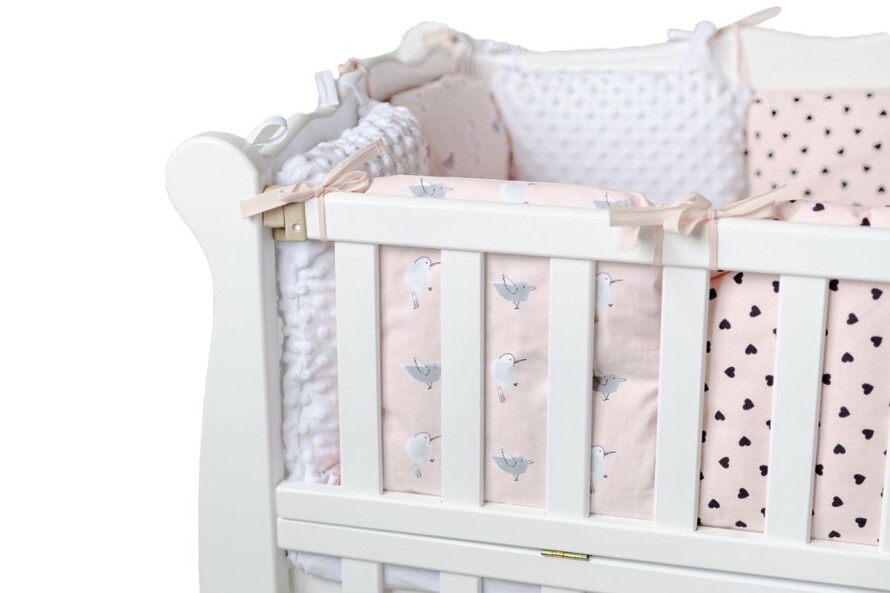 Кроватка для малышей Natali (Натали) Цвет Белый