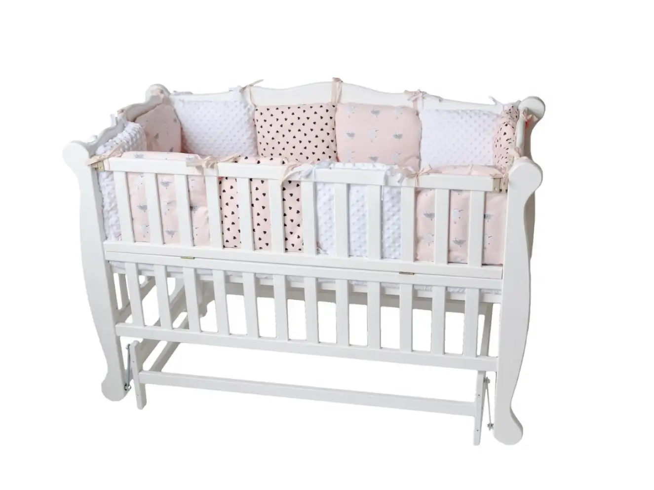 Кроватка для малышей Natali (Натали) Цвет Белый