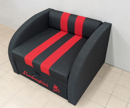 Диван-ліжко СМАРТ 004 чорний / SMART