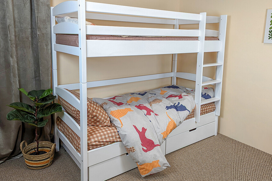 Детская двухъярусная кровать Виктория (бук) Цвет RAL