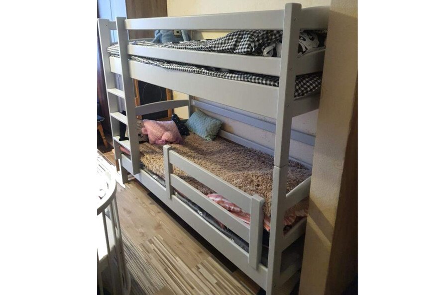 Детская двухъярусная кровать Виктория (бук) Цвет RAL