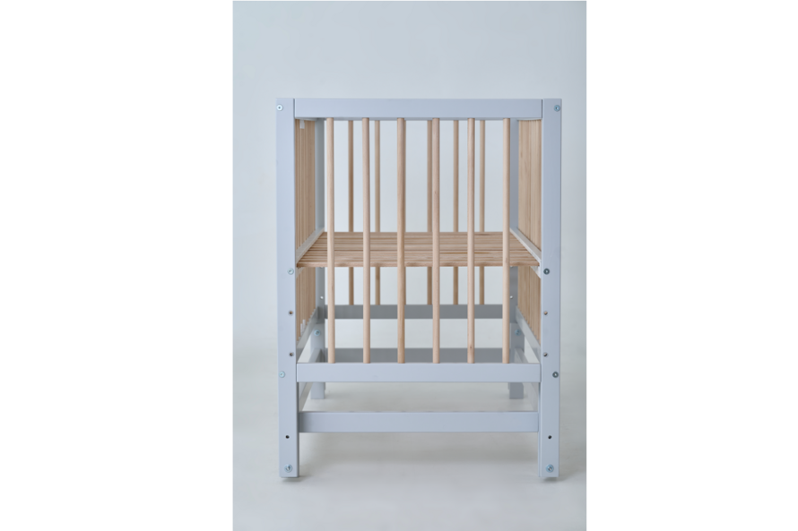 Кроватка детская Сказка Цвет Серый с натуральным