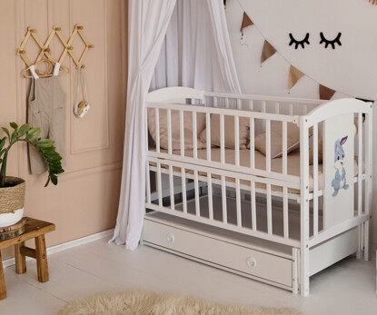 Кроватка детская Лили Цвет Белый