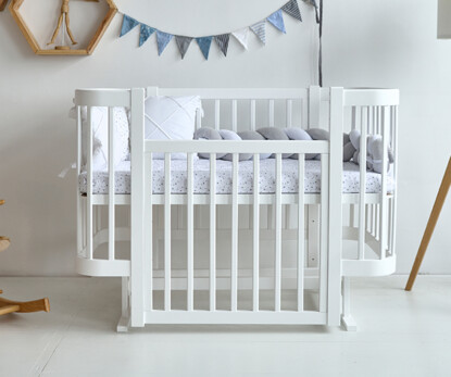 Дитяче ліжечко Мія Колір Білий