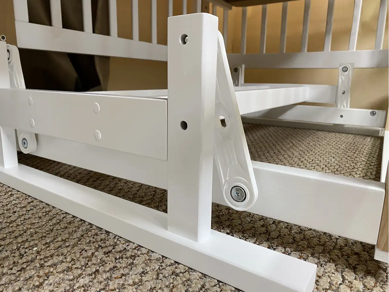 Дитяче ліжечко Мія Колір Білий+Натуральний