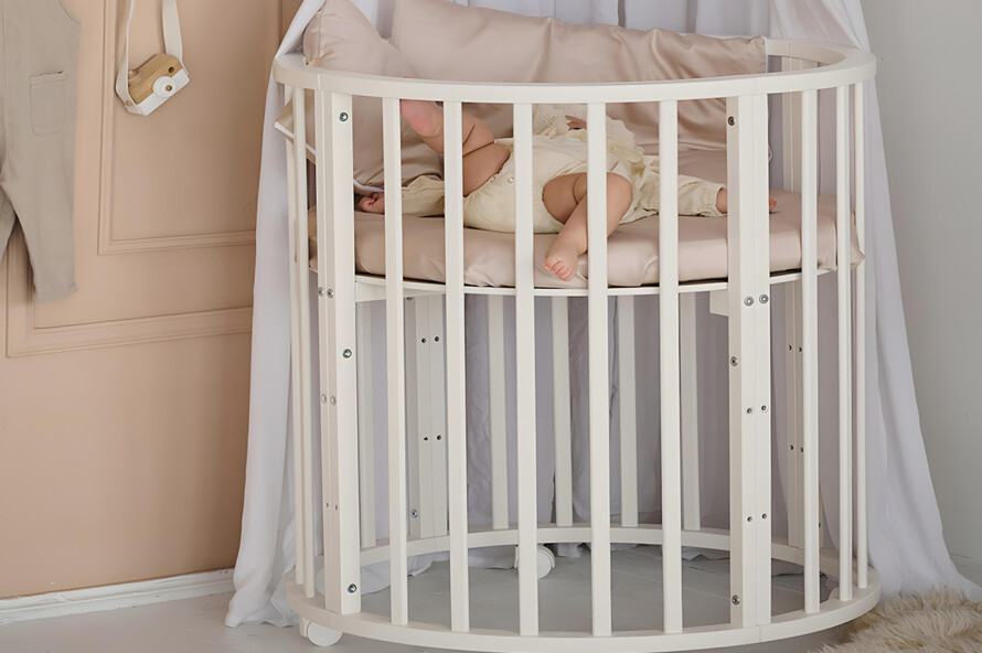 Кроватка детская Солнышко Цвет Слоновая Кость