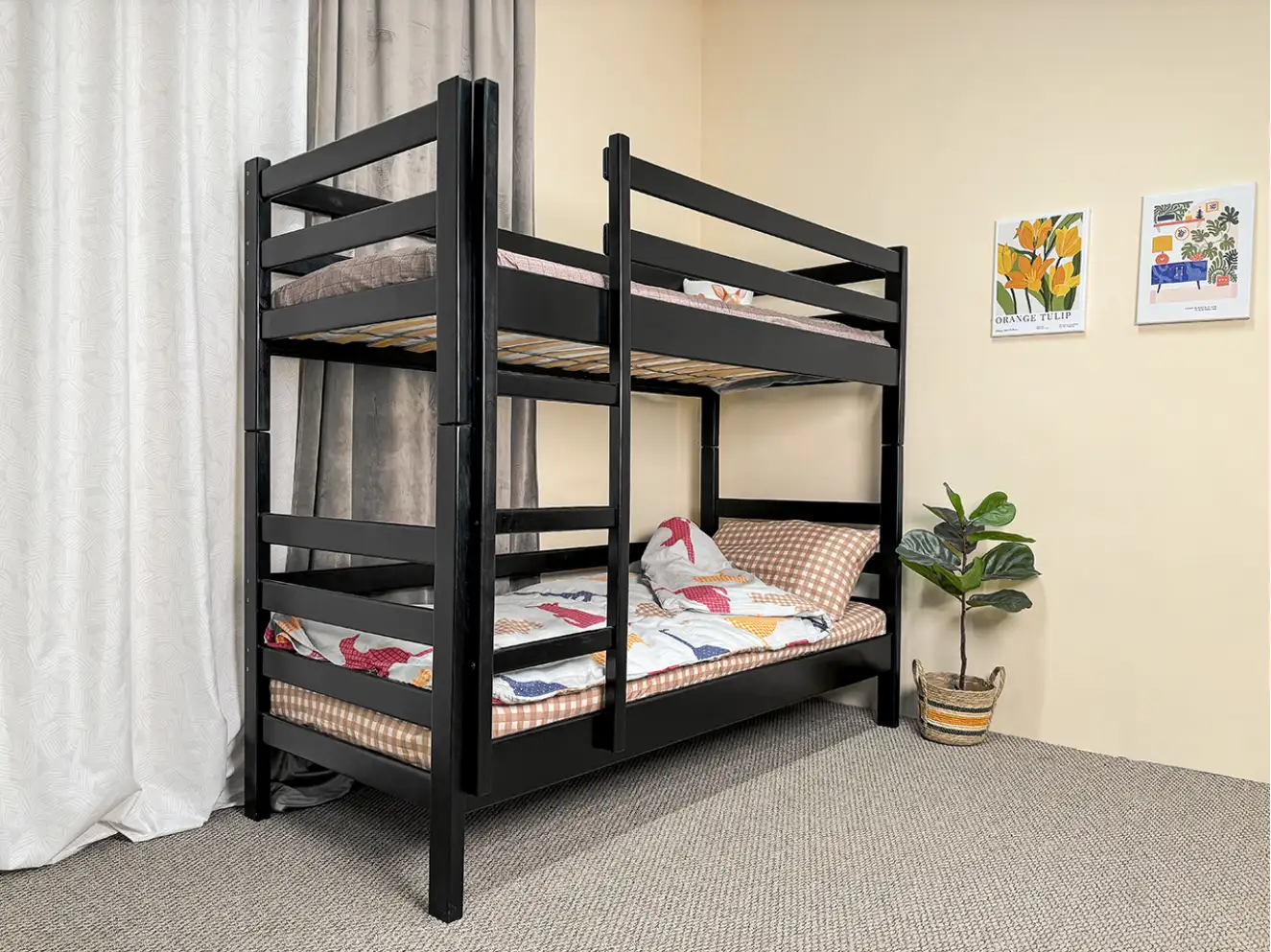 Двухъярусная кровать Классика (ольха) Тонированная