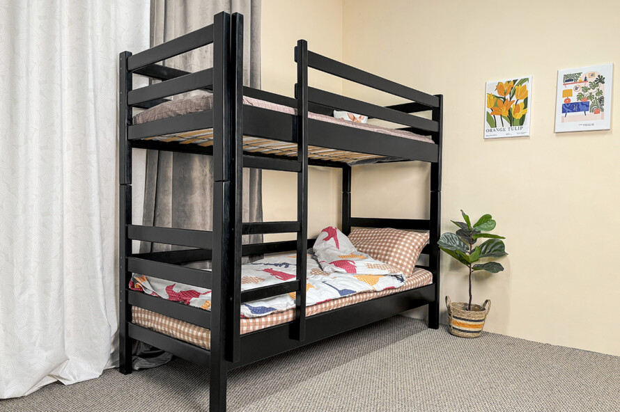 Двоярусне ліжко Класика (вільха) Тоноване