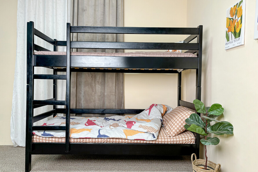 Двоярусне ліжко Класика (вільха) Тоноване