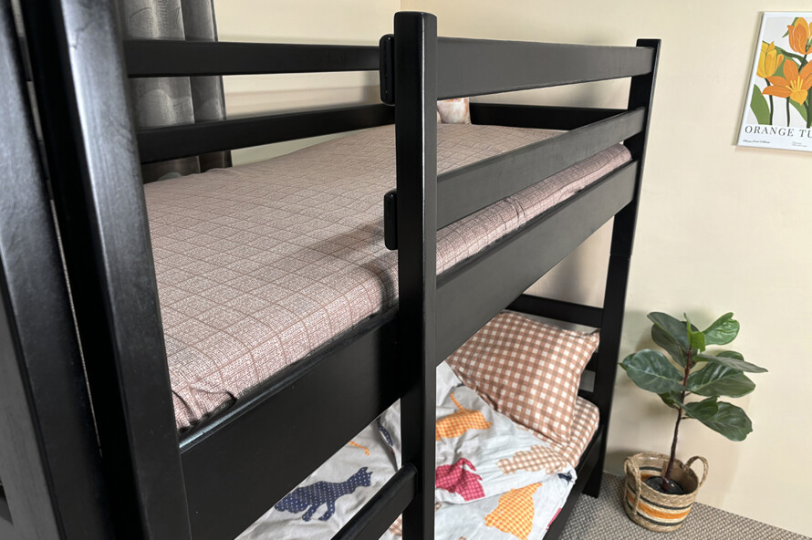 Двоярусне ліжко Класика (вільха) Тоноване