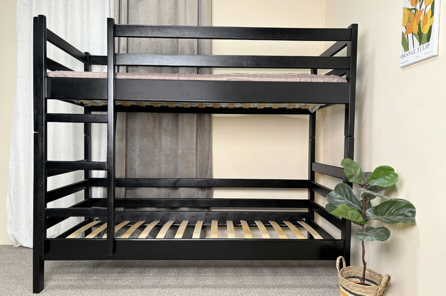 Двоярусне ліжко Класика (вільха) Тоноване