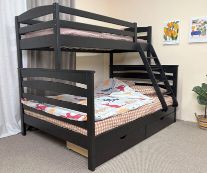 Двухъярусная семейная кровать Кай (ольха)