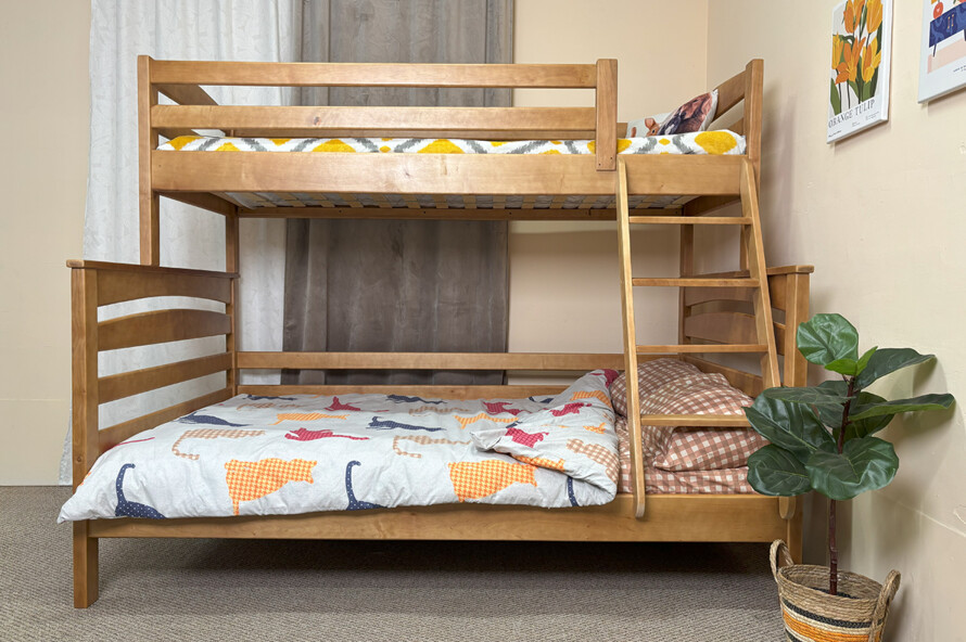 Двухъярусная семейная кровать Кай (ольха)